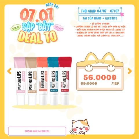  [DEAL 04/7 - 07/7 GIÁ SỐC] Tẩy Da Chết Môi Mediheal Pantenolips Scrub 