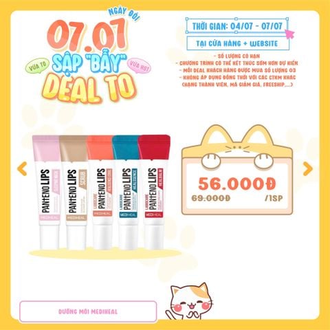  [DEAL 04/7 - 07/7 GIÁ SỐC] Son Dưỡng Hỗ Trợ Giảm Thâm & Khô Môi Mediheal Labocare Pantenolips 