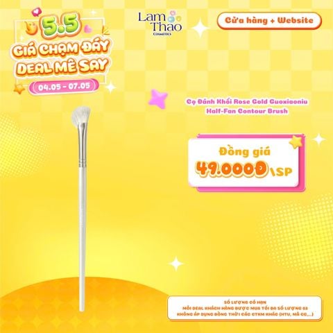  [DEAL SỐC 04.05 - 07.05] Cọ Đánh Khối Rose Gold Guoxiaoniu Half-Fan Contour Brush 