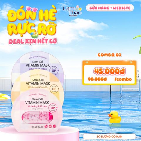  Mặt Nạ Dưỡng Da Dưỡng Sáng Banobagi Stem Cell Vitamin Mask 