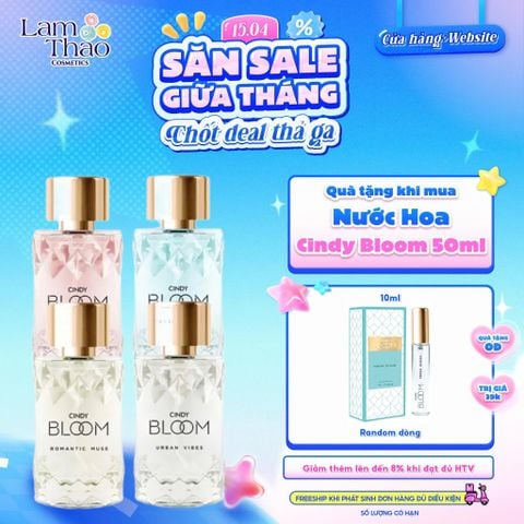  [MUA SIZE 50ML TẶNG MINI SIZE 10ML] Nước Hoa Cindy Bloom 