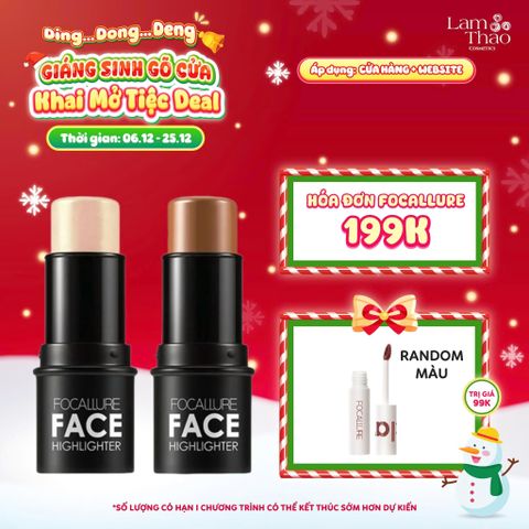  [DEAL SỐC 6.12 - 25.12 MUA HOÁ ĐƠN FOCALLURE 199K TẶNG 01 SON TRUE MATTE LIQUID LIPSTICK] Kem Bắt Sáng Và Tạo Khối Dạng Thỏi Focallure Highlighter & Contour Multi Stick 