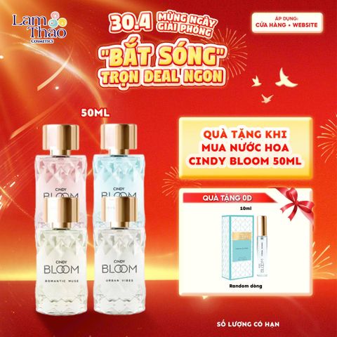  [MUA SIZE 50ML TẶNG MINI SIZE 10ML] Nước Hoa Cindy Bloom 