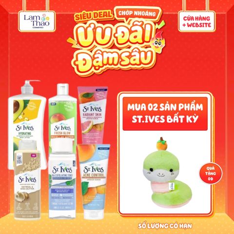  [MUA 2 SP ST.IVES BẤT KỲ TẶNG 01 GẤU BÔNG] Sữa Dưỡng Thể Toàn Thân ST.Ives Body Lotion 