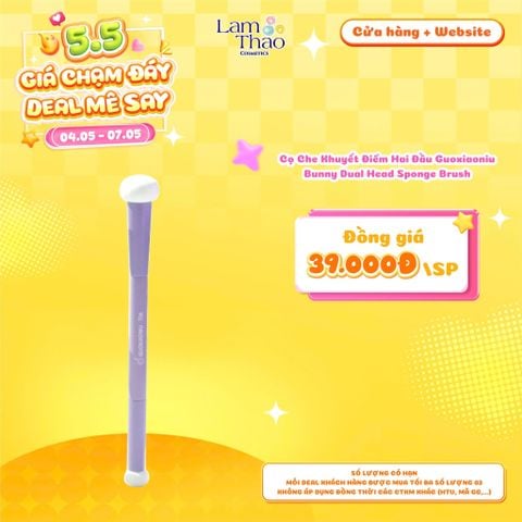  [DEAL SỐC 04.05 - 07.05] Cọ Che Khuyết Điểm Hai Đầu Guoxiaoniu Bunny Dual Head Sponge Brush 