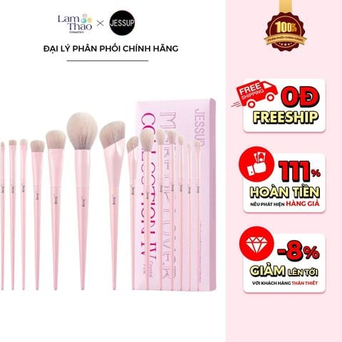  Bộ Cọ Trang Điểm Toàn Diện 14 Cây Jessup Comprehensive Collection 