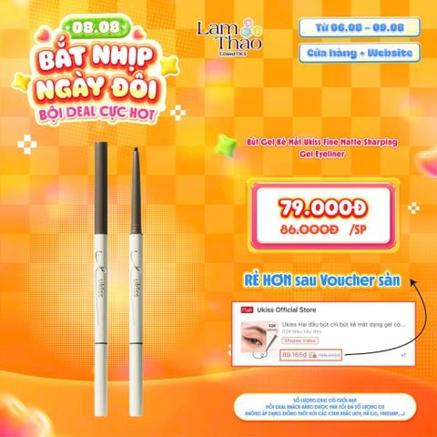  [DEAL SỐC 06.08 - 09.08] Bút Gel Kẻ Mắt Ukiss Fine Matte Sharping Gel Eyeliner 