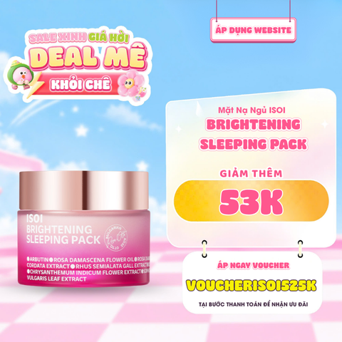  Mặt Nạ Ngủ Dưỡng Da & Phục Hồi ISOI Brightening Sleeping Pack 