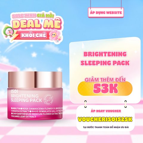  Mặt Nạ Ngủ Dưỡng Da & Phục Hồi ISOI Brightening Sleeping Pack 
