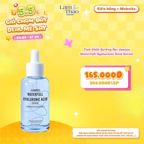  [DEAL SỐC 04.05 - 07.05] Tinh Chất Dưỡng Ẩm Jumiso Waterfull Hyaluronic Acid Serum 