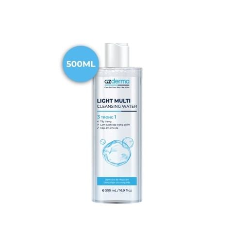  Nước Tẩy Trang Dịu Nhẹ Cho Da Dầu Mụn Nhạy Cảm Azderma Light Multi Cleansing Water 