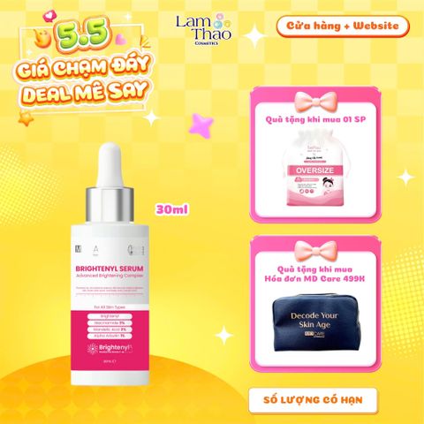  [TẶNG BTT BEFOU OVERSIZE 50 MIẾNG] [HĐ MD CARE 499K TẶNG 01 TÚI DA] Tinh Chất Làm Sáng Da Đa Tầng MD Care Brightenyl Serum Advanced Brightening Complex 