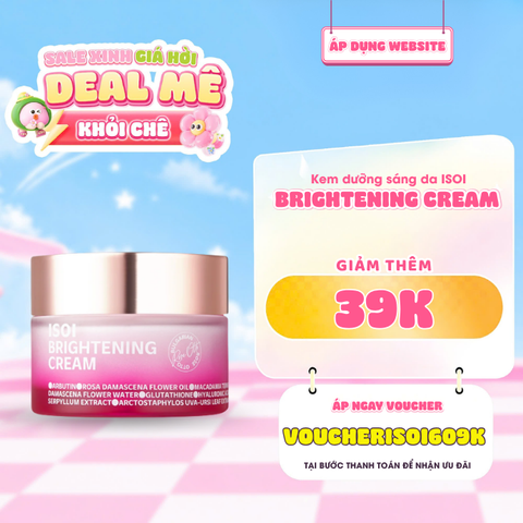  Kem Dưỡng Hỗ Trợ Làm Sáng & Đều Màu Da ISOI Brightening Cream 