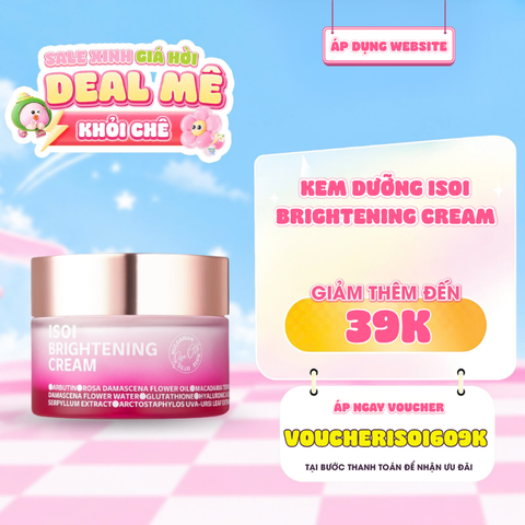  Kem Dưỡng Hỗ Trợ Làm Sáng & Đều Màu Da ISOI Brightening Cream 