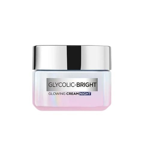  Kem Dưỡng Sáng Da Ban Đêm Loreal Paris Glycolic-Bright Glowing Cream Night 