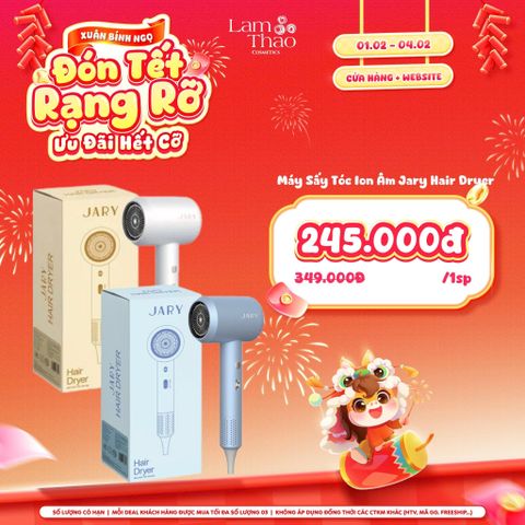  [DEAL SỐC 01.02 - 04.02] Máy Sấy Tóc Ion Âm Jary Hair Dryer 