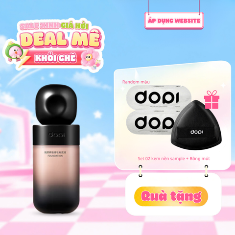  [TẶNG SET SAMPLE + MÚT TÁN NỀN DOPI] Kem Nền Cho Da Dầu Dopi Radiant Skin-Nourishing Longwear Foundation 