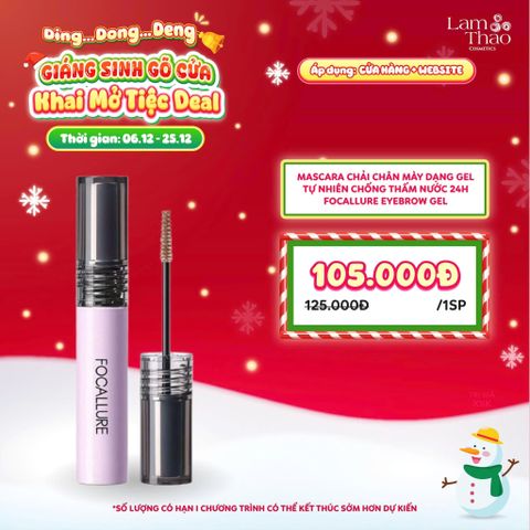  [DEAL SỐC 6.12 - 25.12] [MUA HOÁ ĐƠN FOCALLURE 199K TẶNG 01 SON TRUE MATTE LIQUID LIPSTICK] Mascara Chải Chân Mày Dạng Gel Tự Nhiên Chống Thấm Nước 24H Focallure Eyebrow Gel 
