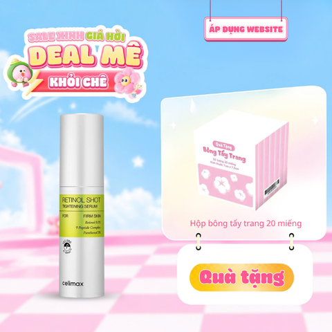  [TẶNG HỘP BTT 20 MIẾNG] Tinh Chất Dưỡng Mờ Thâm Nám Celimax The Vita-A Retinol Shot Tightening Serum 