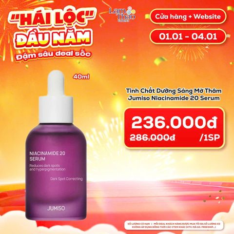  [DEAL SỐC 01.01 - 04.01] Tinh Chất Dưỡng Sáng Mờ Thâm Jumiso Niacinamide 20 Serum 