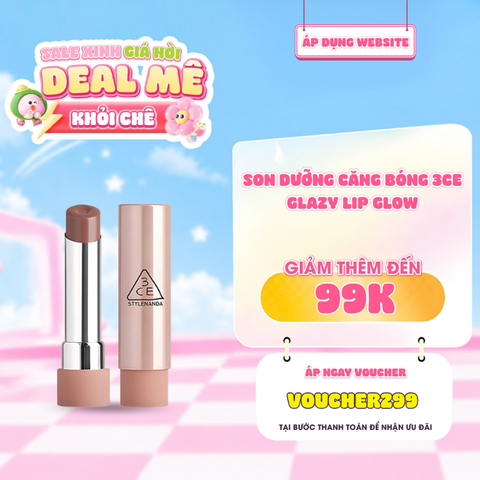  Son Dưỡng Bóng Căng Mọng 3CE Glazy Lip Glow 