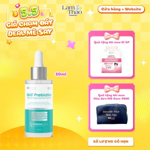  [TẶNG BTT BEFOU OVERSIZE 50 MIẾNG] [HĐ MD CARE 499K TẶNG 01 TÚI DA] Serum Cân Bằng Lợi Khuẩn & Phục Hồi Da MD CARE NMF Prebiotics Refined Improvement Formula 