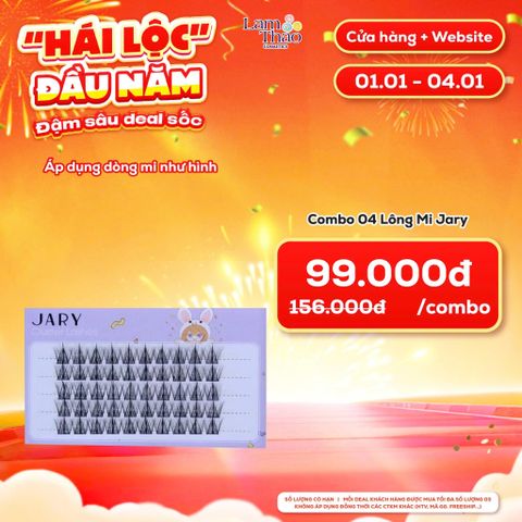  [DEAL SỐC 01.01 - 04.01 COMBO 4 HỘP] Lông Mi Cụm Tự Nhiên Jary Cluster Lashes 