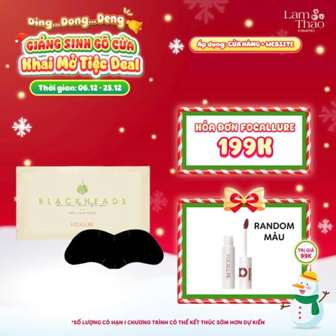  [DEAL SỐC 6.12 - 25.12 MUA HOÁ ĐƠN FOCALLURE 199K TẶNG 01 SON TRUE MATTE LIQUID LIPSTICK] Miếng Lột Mụn Đầu Đen Focallure Blackhead Remover Pore Strips 