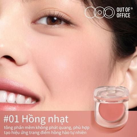  Phấn Má Đơn Sắc Dạng Kem Mousse Out Of Office Matte Mousse Blush 