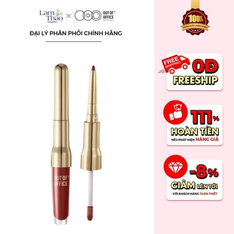  Son Tint 2 Đầu Out Of Office Essence Lip Liner & Gloss 