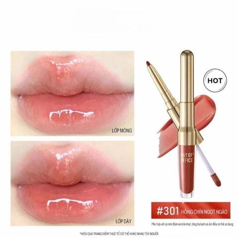  Son Tint 2 Đầu Out Of Office Essence Lip Liner & Gloss 