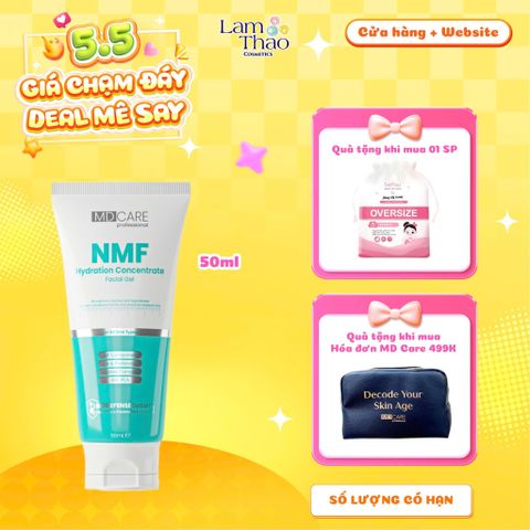  [TẶNG BTT BEFOU OVERSIZE 50 MIẾNG] [HĐ MD CARE 499K TẶNG 01 TÚI DA] Gel Kiểm Soát Dầu, Tái Tạo Và Phục Hồi MD CARE NMF Hydration Concentrate Facial Gel 