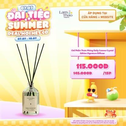  [DEAL SỐC 07.07 - 10.07] Chế Phẩm Thơm Phòng Daily Comma Crystal Edition Signature Diffuser 