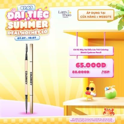  [DEAL SỐC 07.07 - 10.07] [DUY NHẤT QUẬN 9: HOÁ ĐƠN COLORKEY 459K TẶNG SON COLORKEY FULLSIZE] Chì Kẻ Mày Hai Đầu Lâu Trôi Colorkey Sketch Eyebrow Pencil 