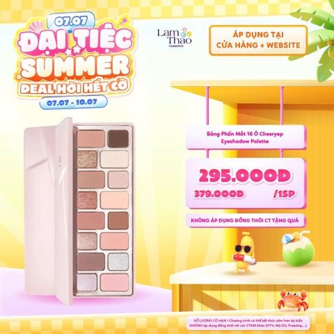  [DEAL SỐC 07.07 - 10.07] Bảng Phấn Mắt 16 Ô Cheeryep Eyeshadow Palette 