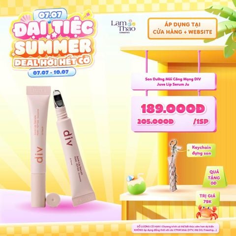  [DEAL SỐC 07.07 - 10.07 TẶNG MÓC TRANG TRÍ ĐỰNG SON] Son Dưỡng Môi Căng Mọng DIV Juve Lip Serum Ju 