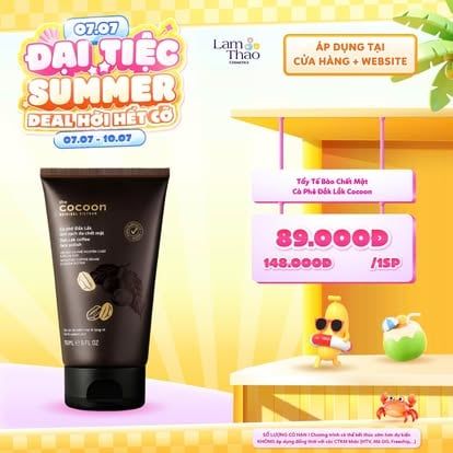  [DEAL SỐC 07.07 - 10.07] Tẩy Tế Bào Chết Mặt Cà Phê Đắk Lắk Cocoon Dak Lak Coffee Face Polish 