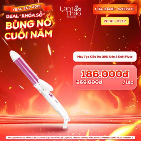  [DEAL SỐC 22.12 - 31.12]  Máy Tạo Kiểu Tóc 2IN1 Uốn & Duỗi Flyco 
