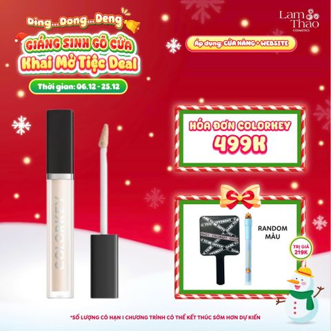  [DEAL SỐC 6.12 - 25.12 MUA HOÁ ĐƠN COLORKEY 499K TẶNG GƯƠNG + SON KEM LÌ] Kem Che Khuyết Điểm Dạng Lỏng Colorkey Cover All Concealer 