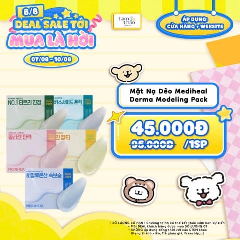  [DEAL 07/8 - 10/8 GIÁ SỐC] Mặt Nạ Dẻo Mediheal Derma Modeling Pack 