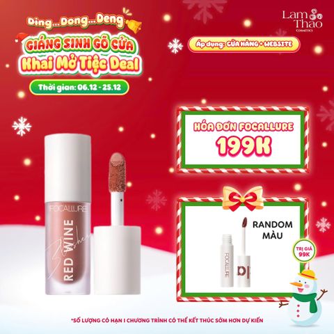  [DEAL SỐC 6.12 - 25.12 MUA HOÁ ĐƠN FOCALLURE 199K TẶNG 01 SON TRUE MATTE LIQUID LIPSTICK] Má Hồng Dạng Kem Focallure Hangover Red Wine Blusher 