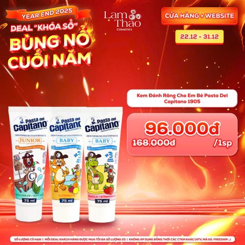  [DEAL SỐC 22.12 - 31.12]  Kem Đánh Răng Cho Em Bé Pasta Del Capitano 1905 