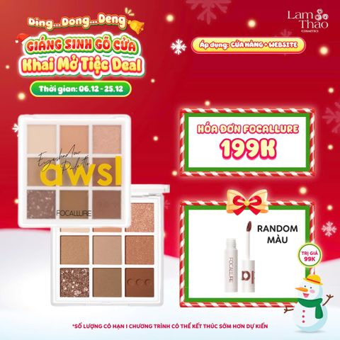  [DEAL SỐC 6.12 - 25.12 MUA HOÁ ĐƠN FOCALLURE 199K TẶNG 01 SON TRUE MATTE LIQUID LIPSTICK] Phấn Mắt Focallure 9 Pan Eyeshadow Palette The Impressionism Collection 