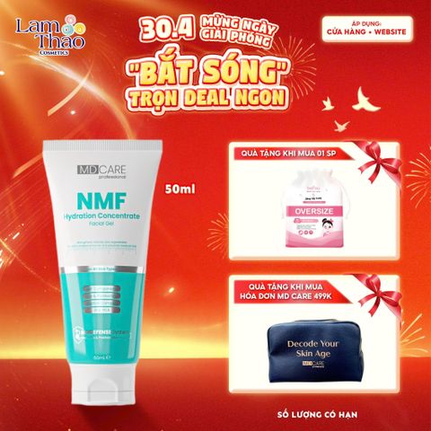  [TẶNG BTT BEFOU OVERSIZE 50 MIẾNG] [HĐ MD CARE 499K TẶNG 01 TÚI DA] Gel Kiểm Soát Dầu, Tái Tạo Và Phục Hồi MD CARE NMF Hydration Concentrate Facial Gel 