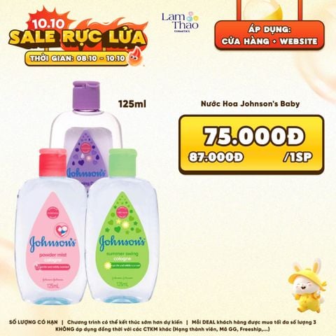  [DEAL SỐC 8.10 - 10.10] Nước Hoa Johnson's Baby 125ml 