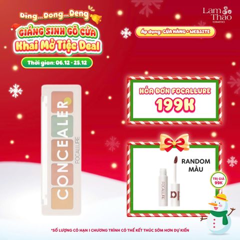  [DEAL SỐC 6.12 - 25.12 MUA HOÁ ĐƠN FOCALLURE 199K TẶNG 01 SON TRUE MATTE LIQUID LIPSTICK] Bảng Triệt Sắc Focallure Color Concealer Palette FA172 