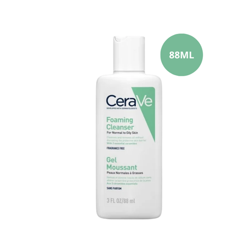  [DUY NHẤT Q7 & TÂN PHÚ: HĐ CERAVE TỪ 1TR TẶNG BÌNH NƯỚC MAYBELLINE + TÚI GARNIER + TÚI CERAVE + 04 SRM CERAVE 30ML + SỮA DƯỠNG 30ML + BTT 120 MIẾNG] [KHÔNG ÁP DỤNG HTV] Sữa Rửa Mặt Cho Da Dầu Cerave Developed With Dermatologists Foaming Cleanser 