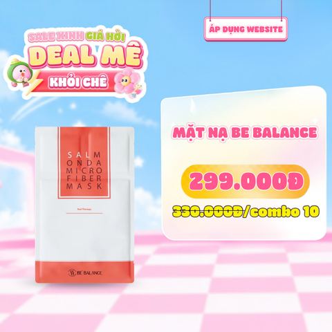 Mặt Nạ Vải Vi Sợi Dưỡng Da Căng Bóng Đàn Hồi Be Balance Salmon Da Micro Fiber Mask 