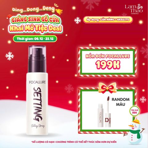  [DEAL SỐC 6.12 - 25.12 MUA HOÁ ĐƠN FOCALLURE 199K TẶNG 01 SON TRUE MATTE LIQUID LIPSTICK] Xịt Khóa Nền Cố Định Lớp Makeup Focallure Flawless Long-Lasting Setting Spray 