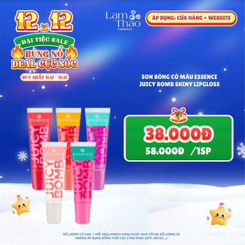  [DEAL SỐC 11.12 - 15.12] Son Bóng Có Màu Essence Juicy Bomb Shiny Lipgloss 